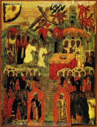 Да молчит всяка плоть человеча. Строг. шк. Начало XVII в. ГТГ