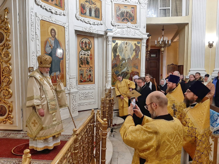 Архиерейское богослужение в Преображенском кафедральном соборе Балашихи