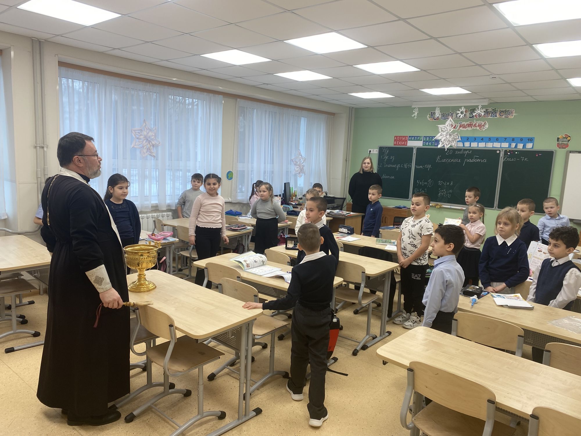 Освящение школ во Фрязино