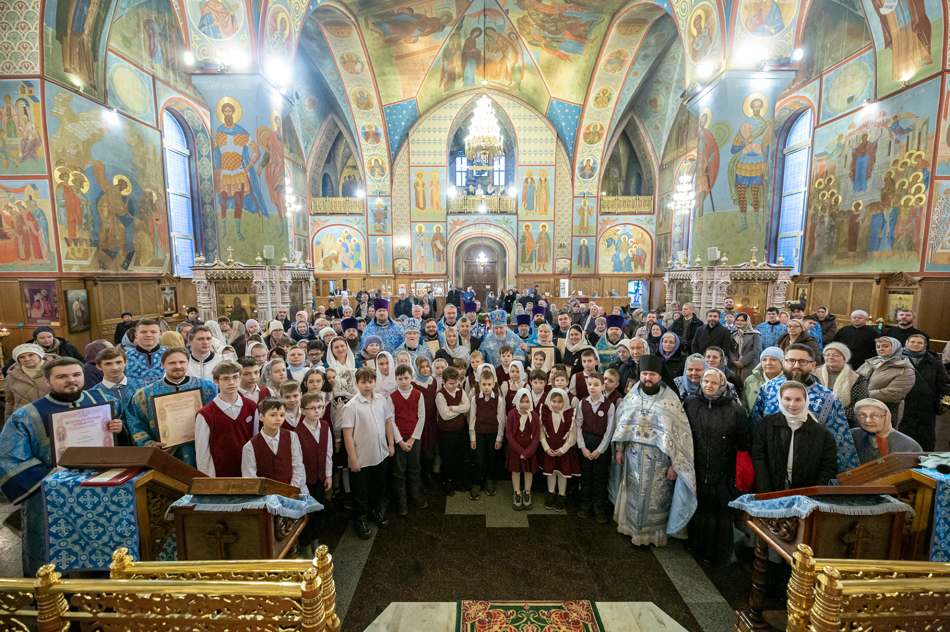 Архиерейское богослужение в Троицком соборе города Щёлково