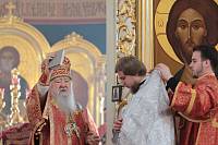 Архиерейское богослужение с участием Сводного детского хора Московской епархии в Богоявленском соборе Ногинска