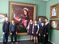 Учащиеся Православной гимназии «Ковчег» г. Щелково в Щелковской художественной галерее