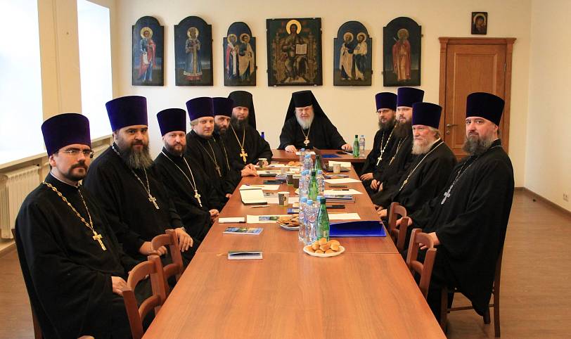 Встреча епископа Балашихинского и Орехово-Зуевского Николая с благочинными Балашихинской епархии