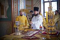 Архиерейское богослужение в Гуслицком Спасо-Преображенском монастыре