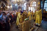 Архиерейское богослужение в Христорождественском храме села Заозерье 