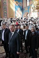 Архиерейское богослужение с участием Сводного детского хора Московской епархии в Богоявленском соборе Ногинска