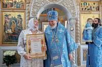 Архиерейское богослужение в Успенском храме деревни Войнова Гора