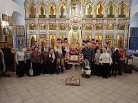 Архиерейское богослужение в Никольском храме деревни Полтево 