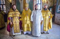 Архиерейское богослужение в Гуслицком Спасо-Преображенском монастыре