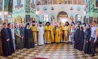 Архиерейское богослужение в Гуслицком Спасо-Преображенском монастыре