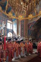 Архиерейское богослужение с участием Сводного детского хора Московской епархии в Богоявленском соборе Ногинска