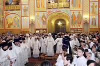 Великое освящение Троицкого собора города Щелкова