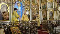 Архиерейское богослужение в Богоявленском соборе Ногинска
