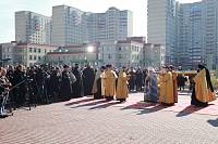 Освящение креста для Князь-Владимирского храма в Балашихе