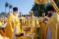 Архиерейское богослужение в Христорождественском храме села Заозерье 