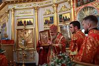 Архиерейское богослужение в Казанском храме села Иванисово