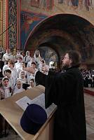 Архиерейское богослужение с участием Сводного детского хора Московской епархии в Богоявленском соборе Ногинска