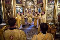 Архиерейское богослужение в Христорождественском храме села Заозерье 