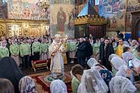 Патриаршее богослужение в Успенском соборе Московского Кремля