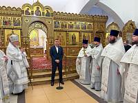 Архиерейское богослужение в Троицком храме Реутова 