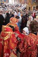 Архиерейское богослужение с участием Сводного детского хора Московской епархии в Богоявленском соборе Ногинска