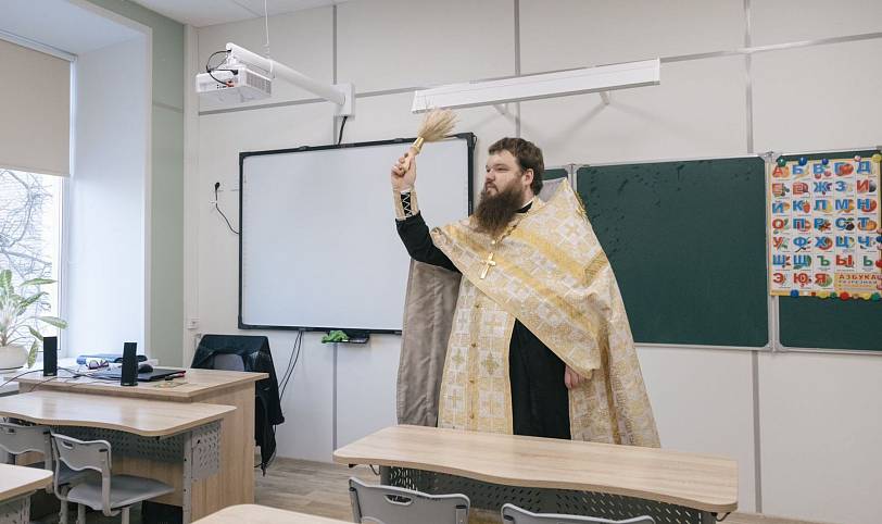 Освящение школы для обучающихся с ОВЗ в Электрогорске