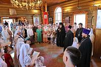 Престольный праздник в Преображенском храме деревни Малая Дубна 