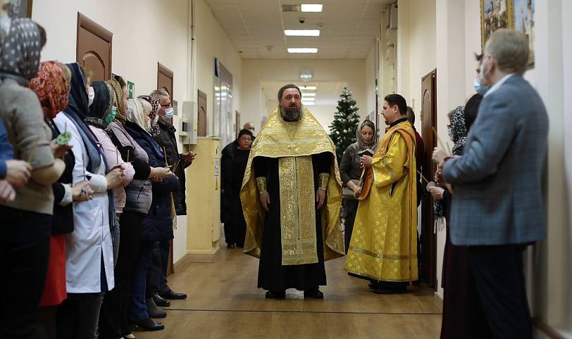 Молебен в Ногинской центральной районной больнице