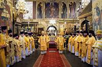 Патриаршее богослужение в Успенском соборе Московского Кремля