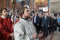 Архиерейское богослужение с участием Сводного детского хора Московской епархии в Богоявленском соборе Ногинска