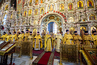 Праздничное богослужение в Троицком соборе города Щёлково