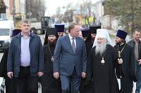 Архиерейское богослужение с участием Сводного детского хора Московской епархии в Богоявленском соборе Ногинска