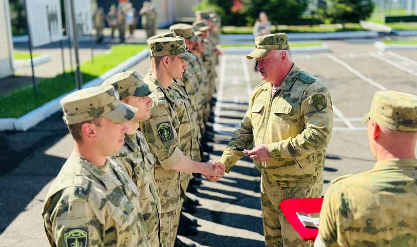 Закрытие военных сборов в воинской части Электрогорска
