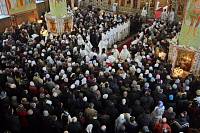 Великое освящение Троицкого собора города Щелкова