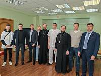 Пасхальное поздравление военнослужащих в военно-морском клиническом госпитале имени Бурденко в Купавне