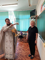 Освящение школы № 5 города Фрязино