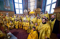 Праздничное богослужение в Троицком соборе города Щёлково