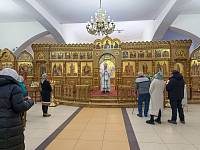 Архиерейское богослужение в Троицком храме Реутова 