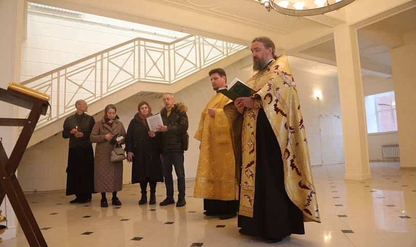 Освящение здания бывшей фабрики Глуховской мануфактуры в Ногинске