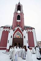 Великое освящение Троицкого собора города Щелкова