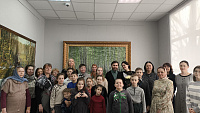 Посещение выставки художника Игоря Кривова в Щёлкове
