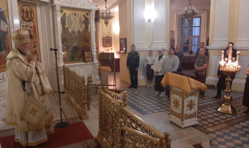 Архиерейское богослужение в Преображенском кафедральном соборе Балашихи 