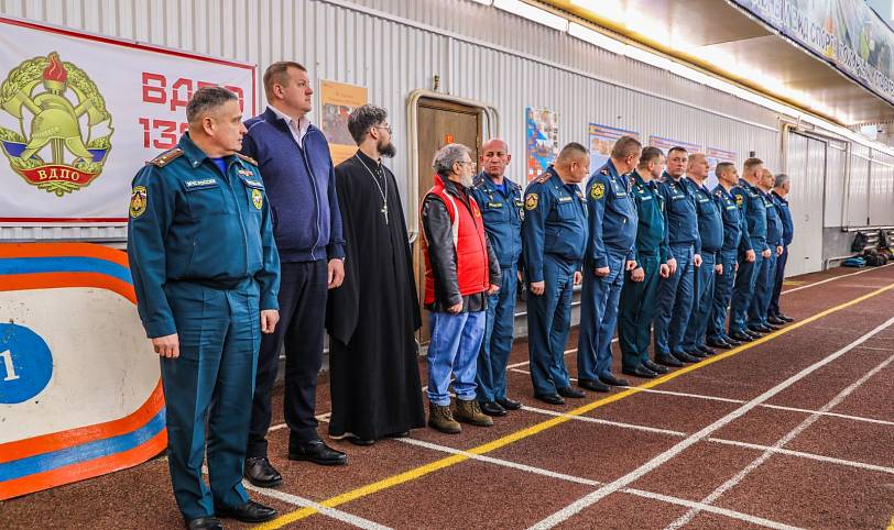 Зимнее первенство по пожарно-спасательному спорту в Павловском Посаде