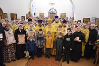 Архиерейское богослужение в храме преподобного Саввы Сторожевского микрорайона Заря 