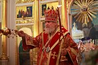 Архиерейское богослужение в Казанском храме села Иванисово