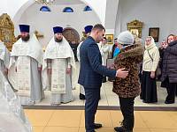 Архиерейское богослужение в Троицком храме Реутова 