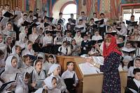 Архиерейское богослужение с участием Сводного детского хора Московской епархии в Богоявленском соборе Ногинска