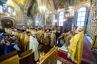 Праздничное богослужение в Троицком соборе города Щёлково