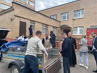 Пасхальное поздравление военнослужащих в военно-морском клиническом госпитале имени Бурденко в Купавне