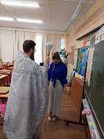 Освящение школы № 5 города Фрязино